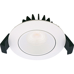 recessed luminaire VELIA LOW PROFILE round IP44, white matt dimmable 5,5W 340lm 4000K