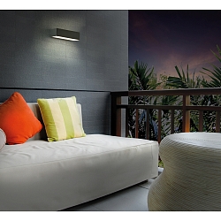 Luminaria de pared para exteriores DRACO Arriba-Abajo IP54, antracita 
