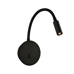 Luminaria para leer LYON 16/3699 con interruptor, ajustable IP20, negro