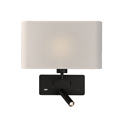 Luminaria de pared ROMEO 16/3971 con interruptor, con conexi�n USB, ajustable E27 IP20