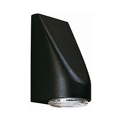 Luminaria de pared TYPE NO 0677 GU10 IP43, negro regulable