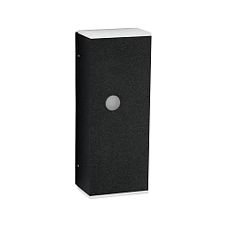 Luminaria de pared para exteriores TYPE NO 2490 con detector de movimiento, dos caras GU10 IP44, negro, transparente regulable