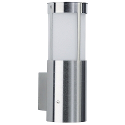 Luminaria de pared para exteriores TYPE NO 0324 cil�ndrico E27 IP44, acero inoxidable regulable