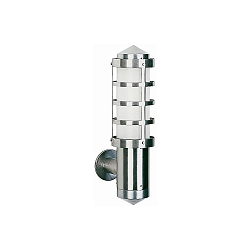 Luminaria de pared TYPE NO 0687 E27 IP44, acero inoxidable, �palo regulable