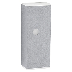 Luminaria de pared TYPE NO 2490 con detector de movimiento, dos caras GU10 IP44, plata, transparente regulable