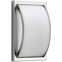 Outdoor Wall and Ceiling luminaire Type No. 6282, body flat / cover convex, IP44, E27 QA55 max. 57W, stainless steel