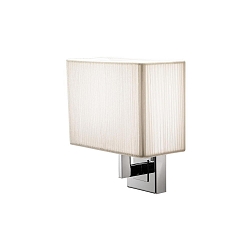 Luminaria de pared AP CLAVIUS E14 IP20, cromo, blanco regulable