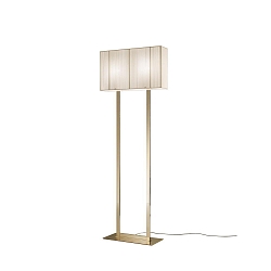 Luminaria de pedestal PT CLAVIUS E27 IP20, dorado, color arenoso regulable