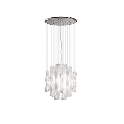 Luminaria colgante SP AURA 45 E27 IP20, cromo, blanco regulable