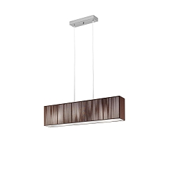 Luminaria colgante SP CLAVIUS E27 IP20, cromo, tabaco regulable