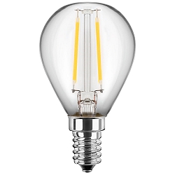 Filamento luminoso en forma de gota G45 conmutable E14 1W 80lm 2700K 300� CRI > 80 