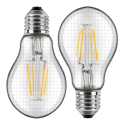 L�mpara de filamento LED juego de 2 E27 4,5W 470lm 2700K 300� CRI > 80 