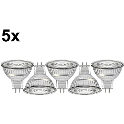 Lámpara reflectora LED MR16 juego de 5 GU5.3 3,5W 345lm 2700K 36° 