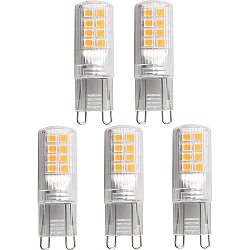 L�mpara con base de clavija juego de 5 G9 2,6W 320lm 3000K 300� 