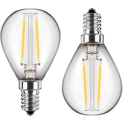 Filamento luminoso juego de 2 G45 E14 2,5W 250lm 2700K 300� 