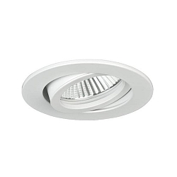 recessed spotlight TIRREL-R GX5.3 round, swivelling GX5,3 IP20, white matt dimmable
