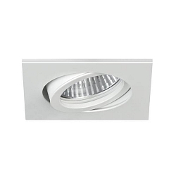 recessed spotlight TIRREL-S GX5.3 swivelling, square GX5,3 IP20, white matt dimmable