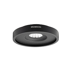 Luz downlight TUBIC redondo, versi�n incorporada, directo / indirecto IP20, negro mate regulable