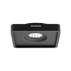Luz downlight QUIBIC angular, versi�n incorporada, directo / indirecto IP20, negro mate regulable
