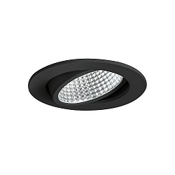 recessed luminaire IP20, glossy, black, transparent  12W 880lm 1800|3000K 20-40� 20-40� CRI 80-89