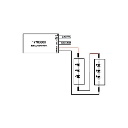 LED power supply unit DALI controllable, dimmable