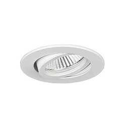 Luminaria empotrable TIRREL-R redondo, giratorio, con espaciador GU10 IP20, blanco regulable 50W
