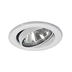 Proyector empotrado BRONNY GU10 redondo, giratorio GU10 IP20, blanco regulable