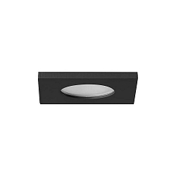 recessed luminaire STEAM-S square, direct IP54, black dimmable