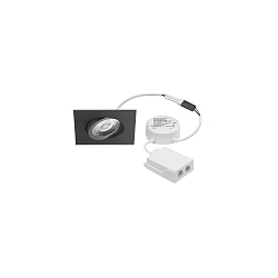 Luminaria empotrable ABACO SQUARE giratorio, controlable por DALI, Dim-To-Warm IP44