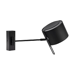 Luminaria de pared giratorio, con interruptor, con pantalla G9 IP20, negro regulable