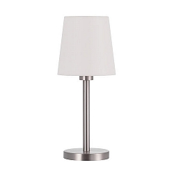 Luminaria de mesa con interruptor, con pantalla E27, cromo, blanco regulable