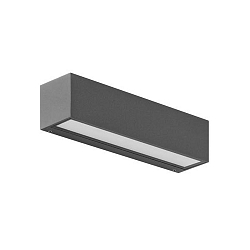 Luminaria de pared para exteriores DARBEE conmutable LED IP65, gris 