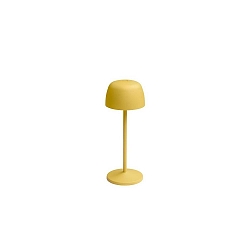 battery table lamp ROSS IP54, yellow dimmable
