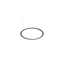pendant luminaire DEVON Ø 80CM for VDU workstation, Matter controllable IP20, powder coated, white matt dimmable