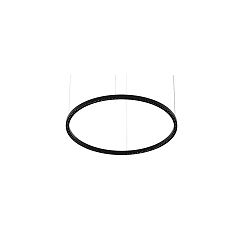 pendant luminaire DEVON Ø 120CM for VDU workstation, Bluetooth controllable IP20, powder coated, black matt dimmable