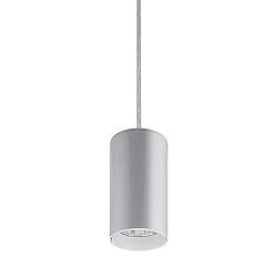 Luminaria colgante TRAXX MIDI redondo, conmutable LED IP20, plata 