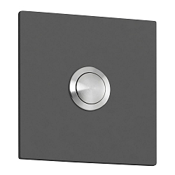 Placa para timbre 7 X 7 pequeño, cuadrado, antracita