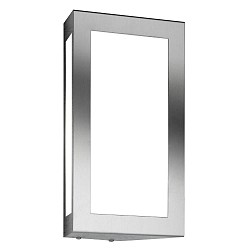 Luminaria de pared para exteriores AQUA LONG lang E27 IP44, acero cepillado