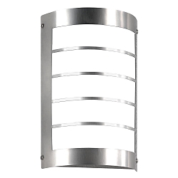 Luminaria de pared para exteriores lang, semicircular E27 IP44, acero inoxidable