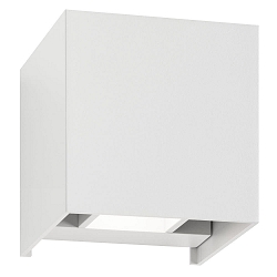 Luminaria de pared para exteriores Arriba-Abajo, ajustable IP54, blanco 