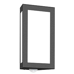 Luminaria de pared para exteriores AQUA LONG lang, con detector de movimiento E27 IP44, antracita