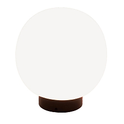 Luminaria de mesa ACAI 16 con interruptor E27 IP20, mate, blanco opalino regulable