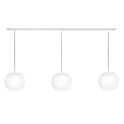 pendant luminaire ACAI 26 3 flames E27 IP20, mat, opal white dimmable