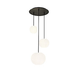 pendant luminaire ACAI 16|21|26 3 flames, round E27 IP20, mat, opal white dimmable
