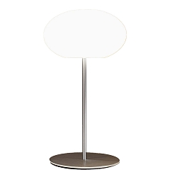 Luminaria de mesa AIH con interruptor E27 IP20, aluminio cepillado, blanco mate 