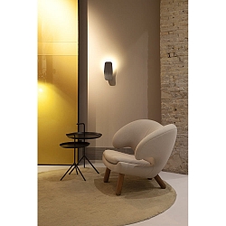 Luminaria de pared ASHIYA regulable, indirecta, mate, negro regulable