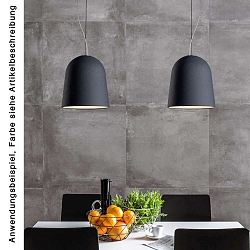 Luminaria colgante CLAVIO M de 2 llamas, grande, regulable E27 IP20, aluminio cepillado, antracita regulable