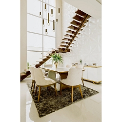 Luminaria colgante TUBUS 12 de 1 llama E27 IP20, color bronce regulable