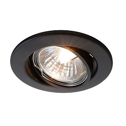 Foco GU10 IP20, mate, se�al negra regulable