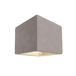 Luminaria de pared CUBE Arriba-Abajo, forma de cubo G9 IP20, gris regulable